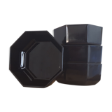 Vintage black Arcoroc ramekins