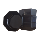 Vintage black Arcoroc ramekins