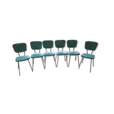 Set of 6 chairs year 60