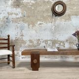 Primitive solid wood coffee table.
