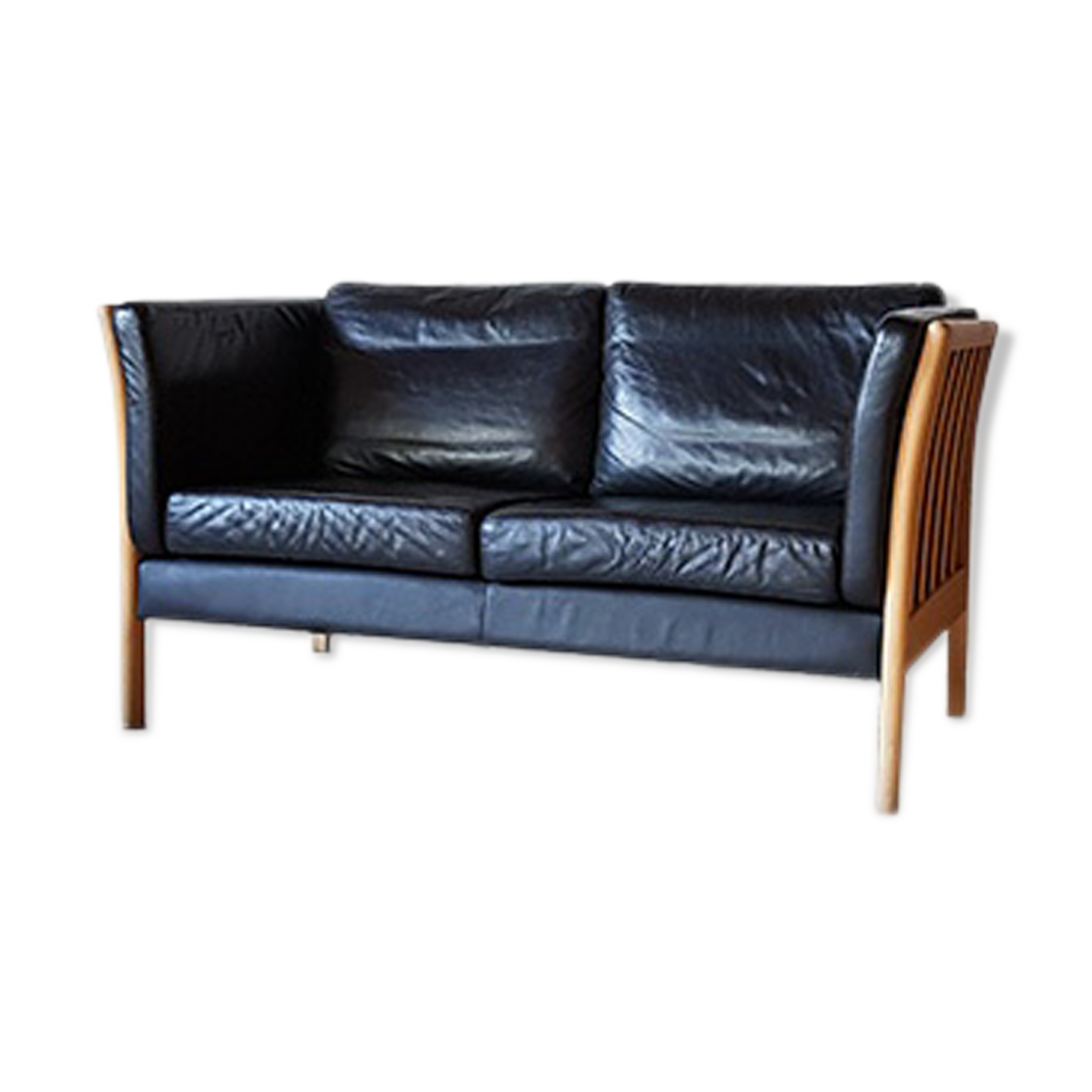 Danish design leather sofa 1970.