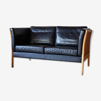 Danish design leather sofa 1970.