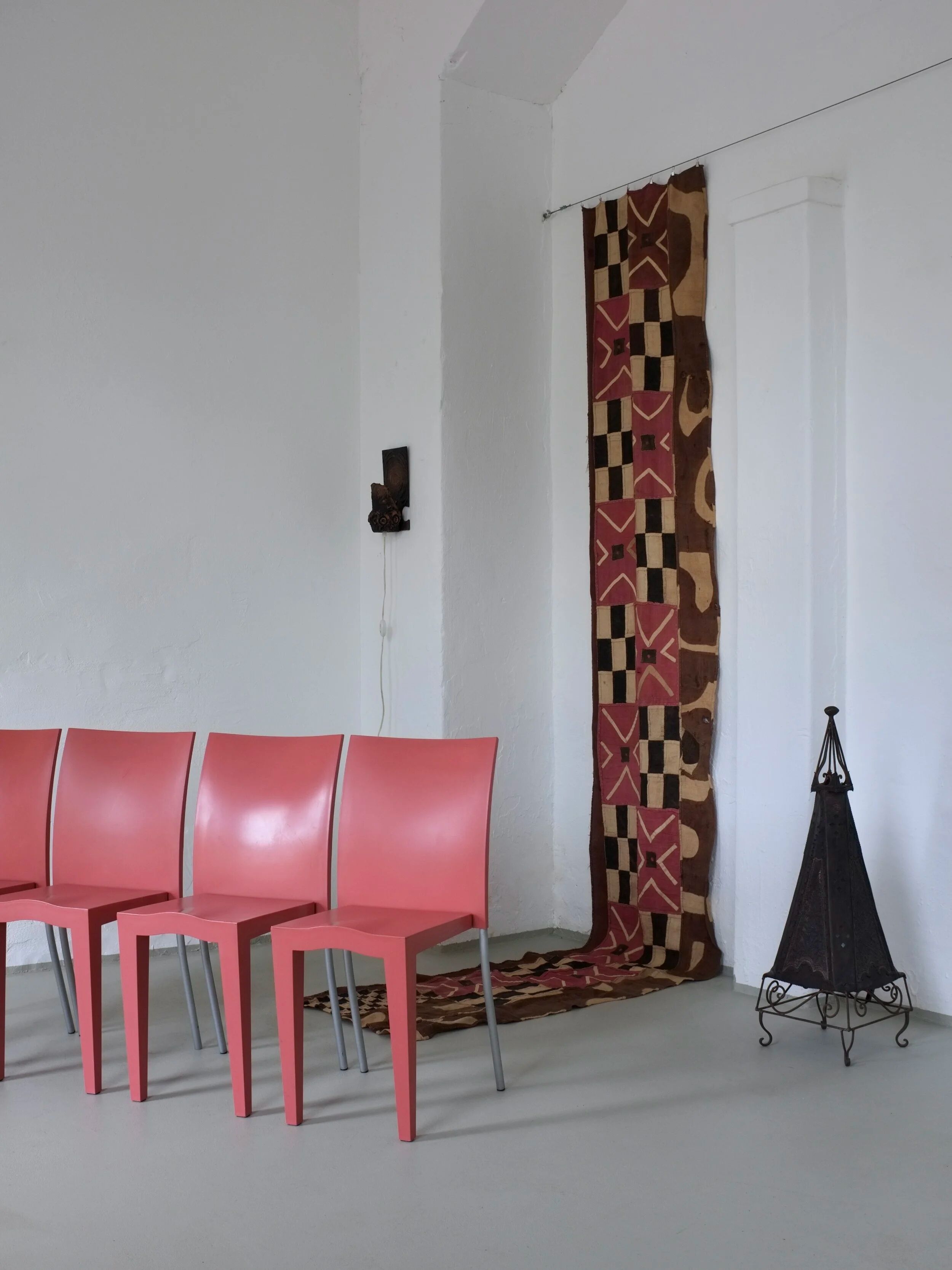 Tapisserie murale en tissu à carreaux | Afrique | milieu du siècle