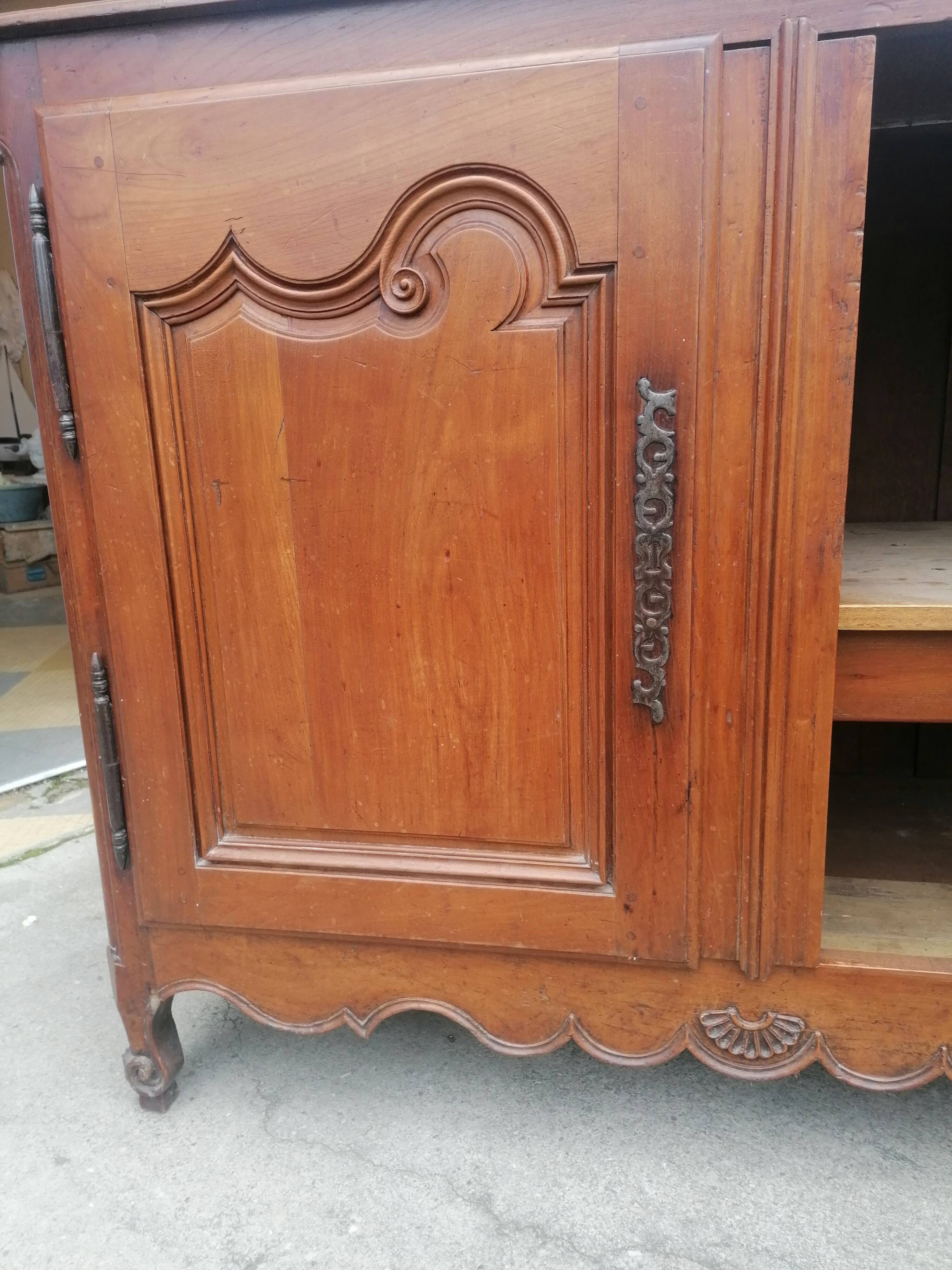 Louis xv cherry wood sideboard