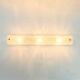 XL Mid Century Murano Glass & Chrome Wall Light from Hillebrand, 1970s