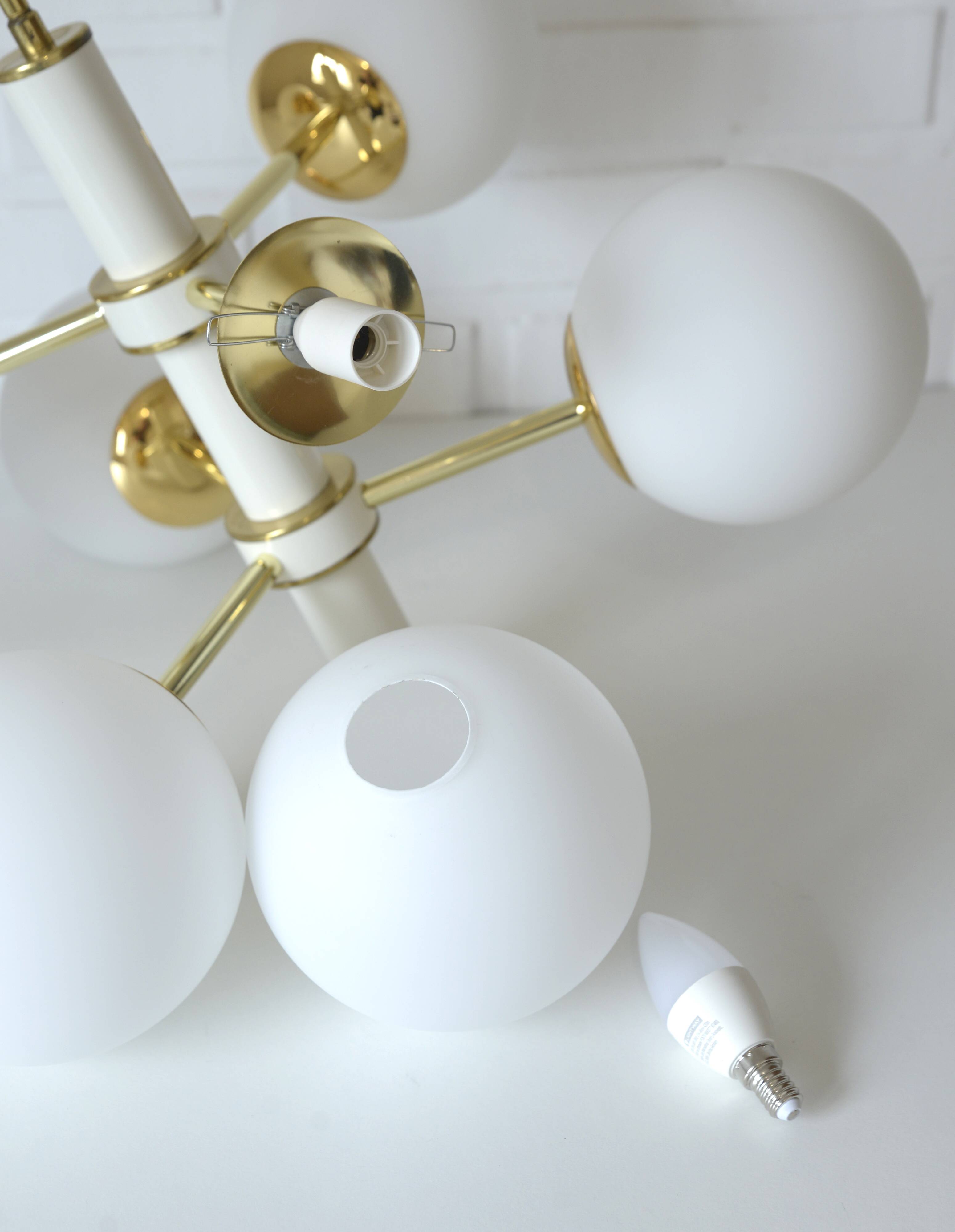 Sputnik  MCM hanging lamp vintage pendant light Space Age  style 1970's