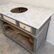 Bathroom furniture wood & marble vintage antique