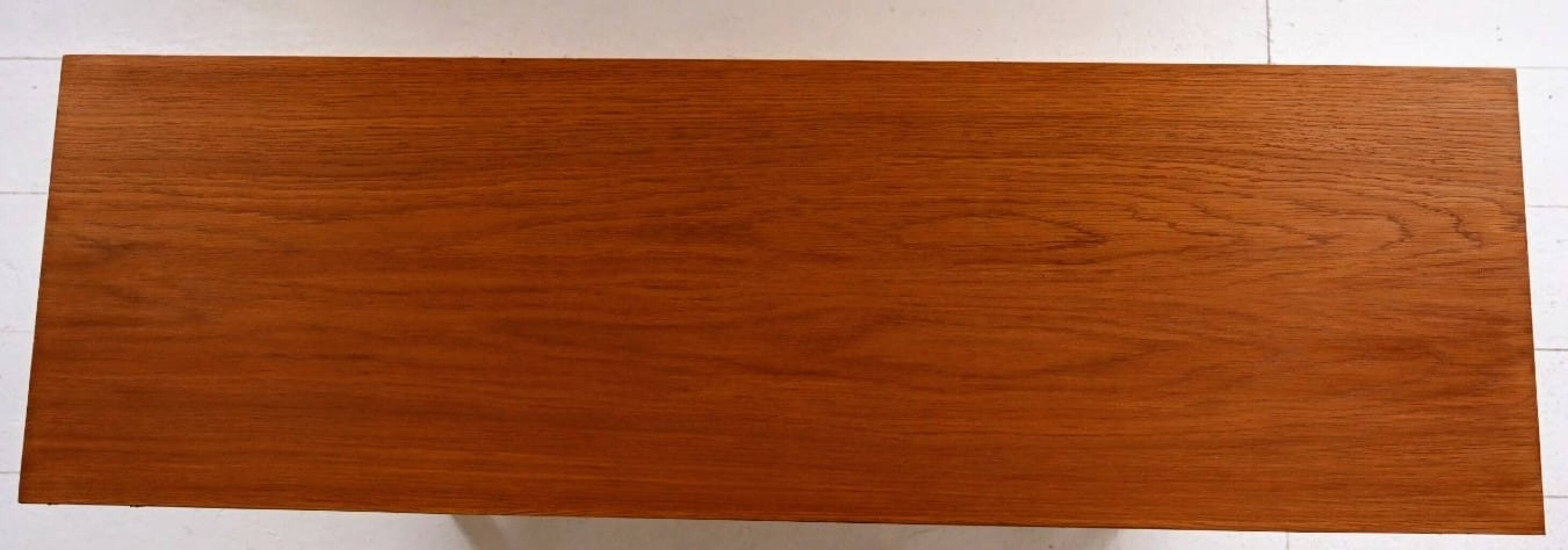 Danish sideboard in teak with central drawers. Denmark, late 1950s