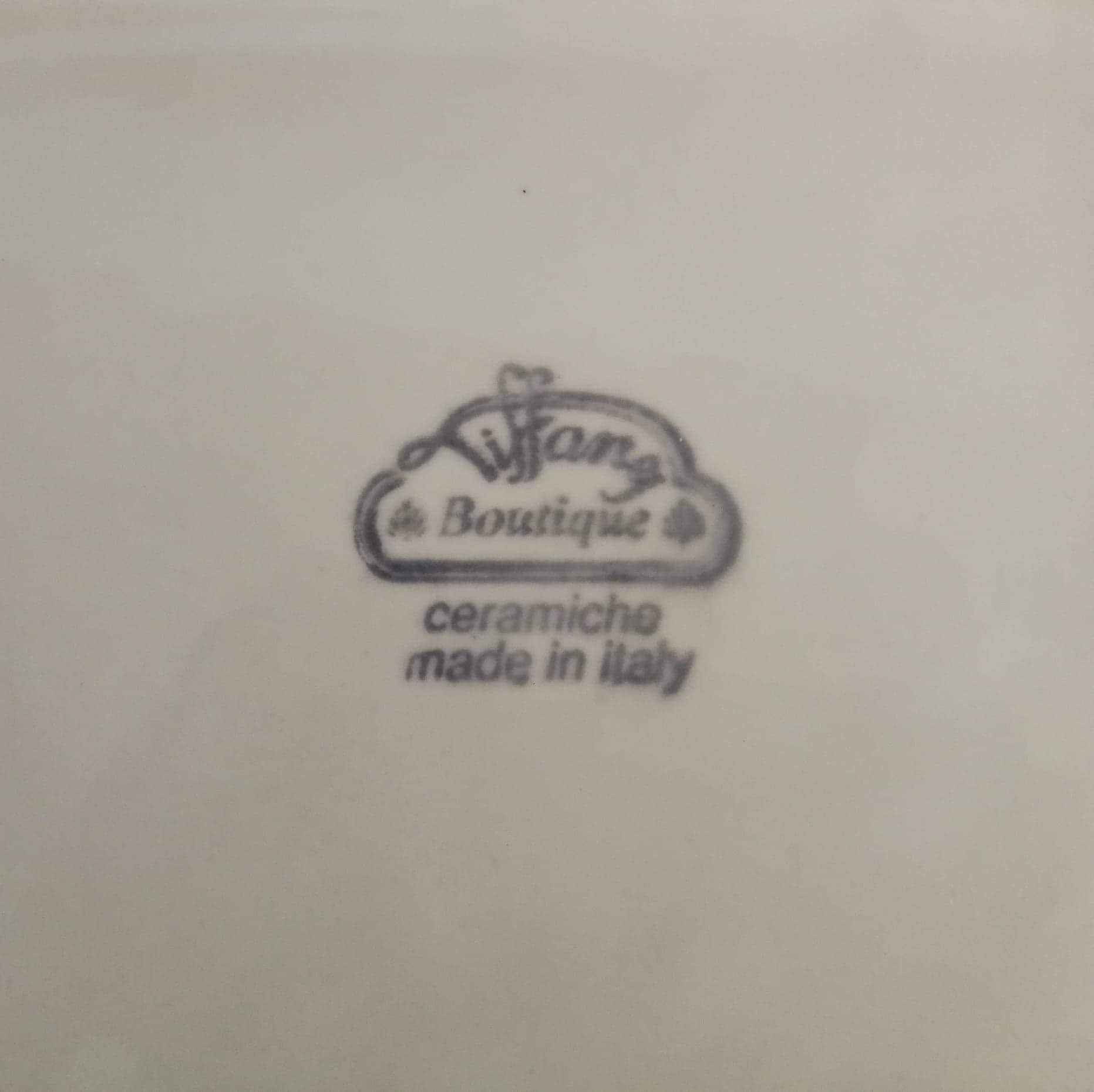 Tiffany Italian ceramic dish