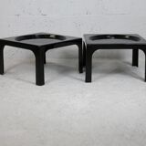 Paire de table basses space age en fibre de verre, circa 1970
