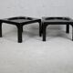 Pair of space age fiberglass coffee tables, Circa 1970