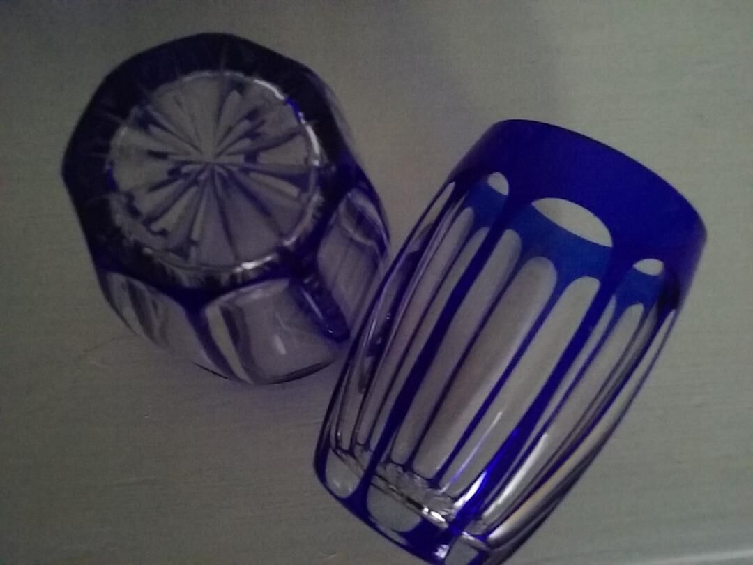 Art Deco glass liquor service