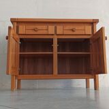 Elm sideboard Maison Regain, 80's