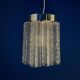 Set of two wall sconces in Murano glass and chromed metal, Italian Decorative