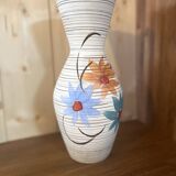 Ceramic vase with floral pattern