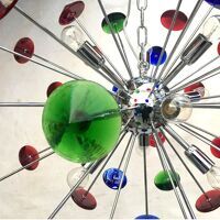 Coni Murano glass sputnik chandelier