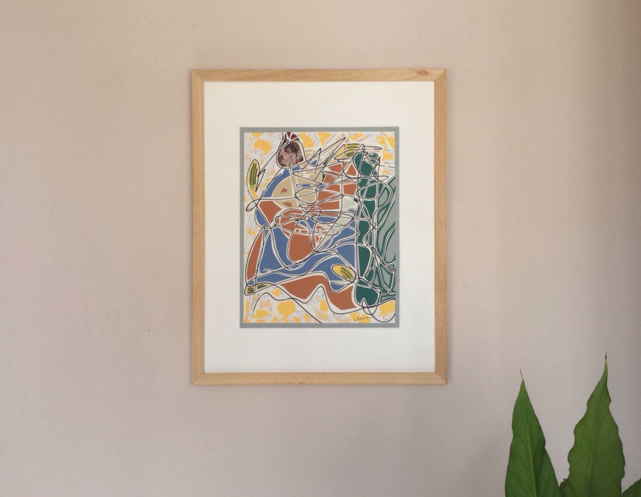 Technique mixte de pierre clamagirand ,1934-2015