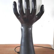 Large ceramic lamp pair of hands design 70s