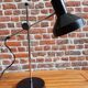 80's black pendulum lamp