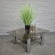 Vintage italian chrome coffee table -1970's