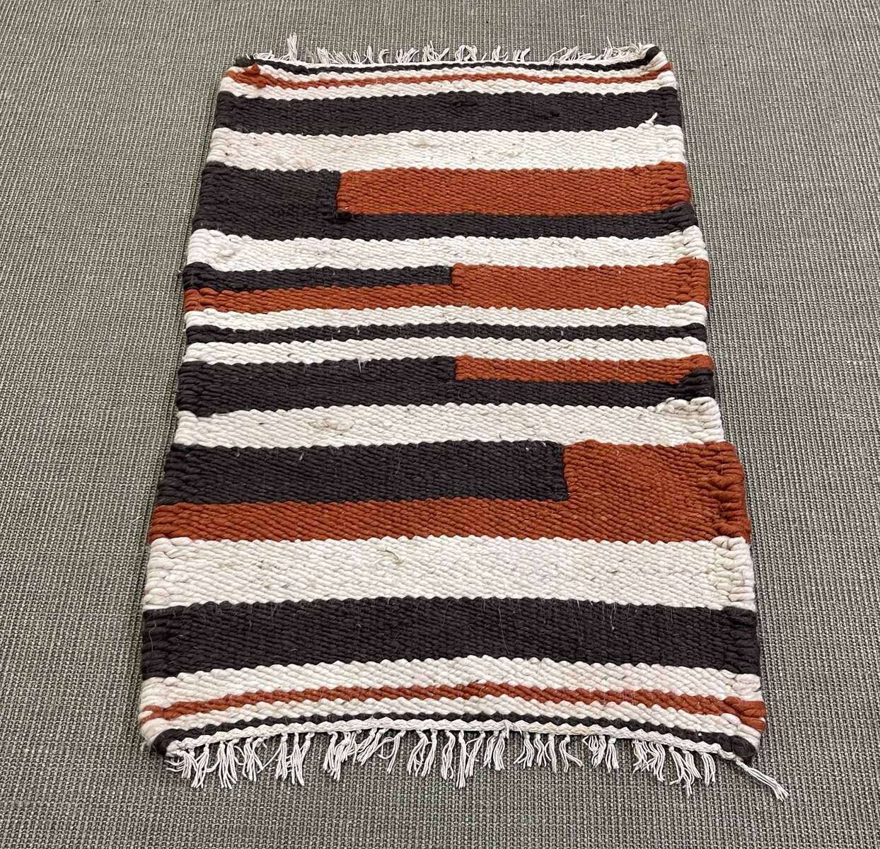 Moroccan handmade wool rug