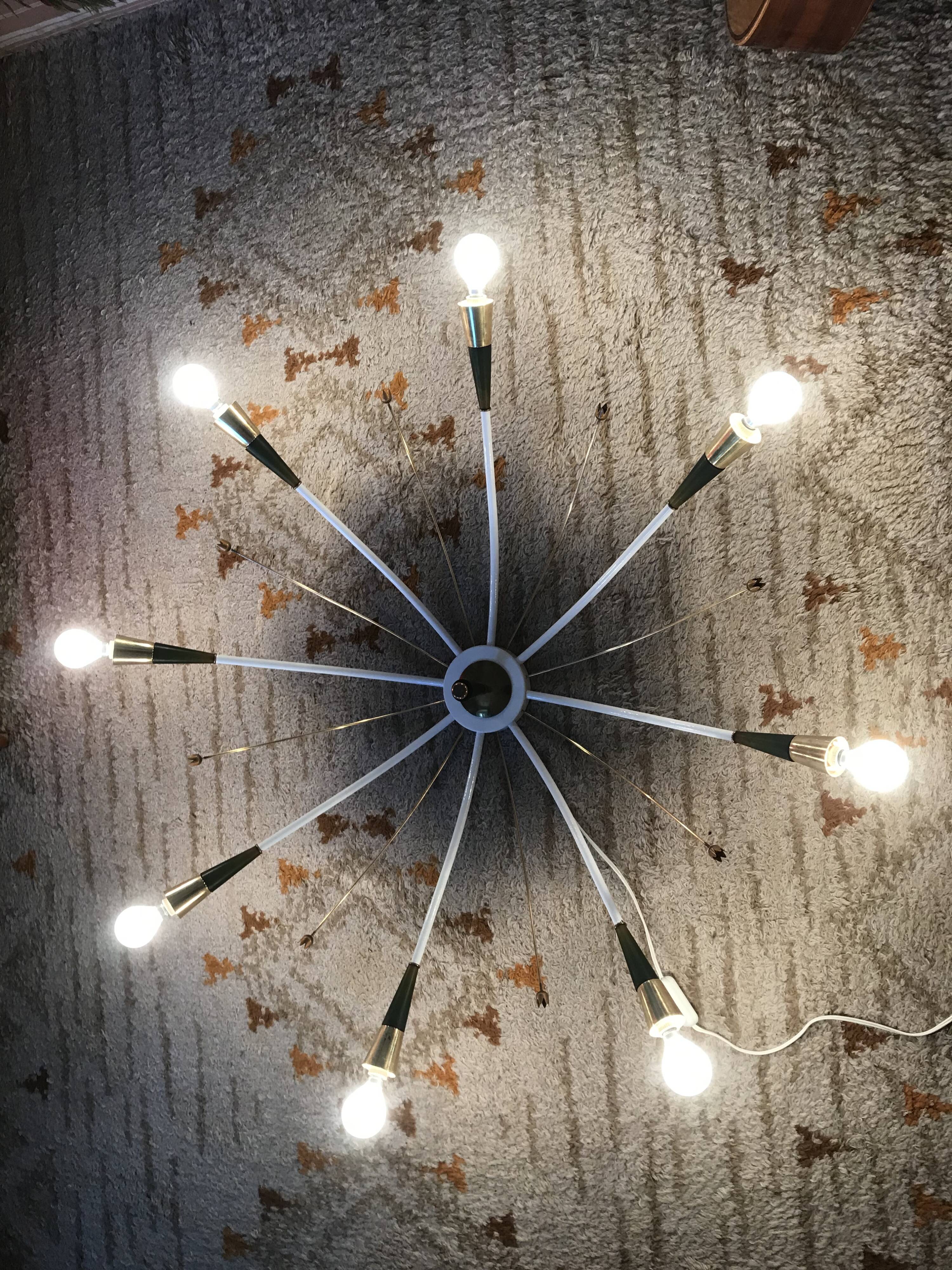 Ceiling lamp Lunel eight arms years 50/60