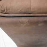 1980s Leather Modular Five Seater Sofa