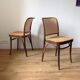 4 chaises 811 Hoffman Thonet