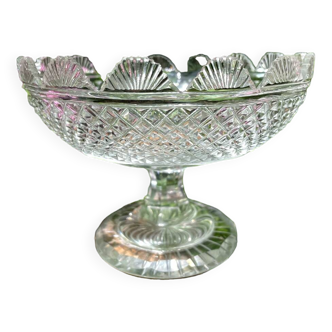Diamond tip crystal centerpiece empty deco pocket
