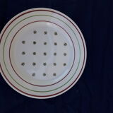 Set de 9 assiettes à fromage K G Lunéville modèle flan impérial diam 18,5 cm