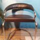 Fauteuil cuir Giotto Stoppino 1970s