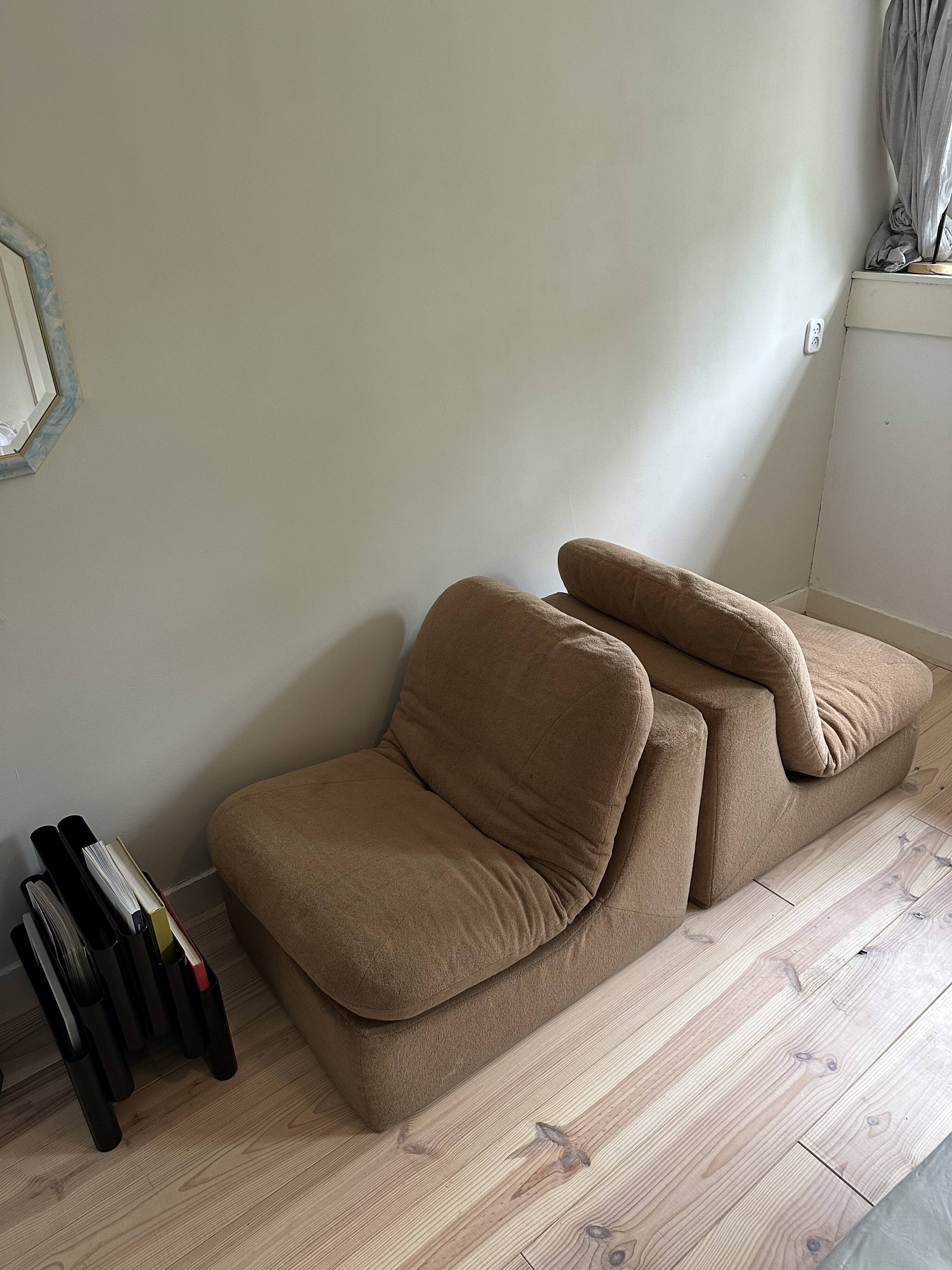 2 fauteuils modulaires italien vintage