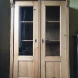 Pine library cabinet