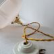 Pink opaline pendant light