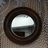 Small antique wooden mirror