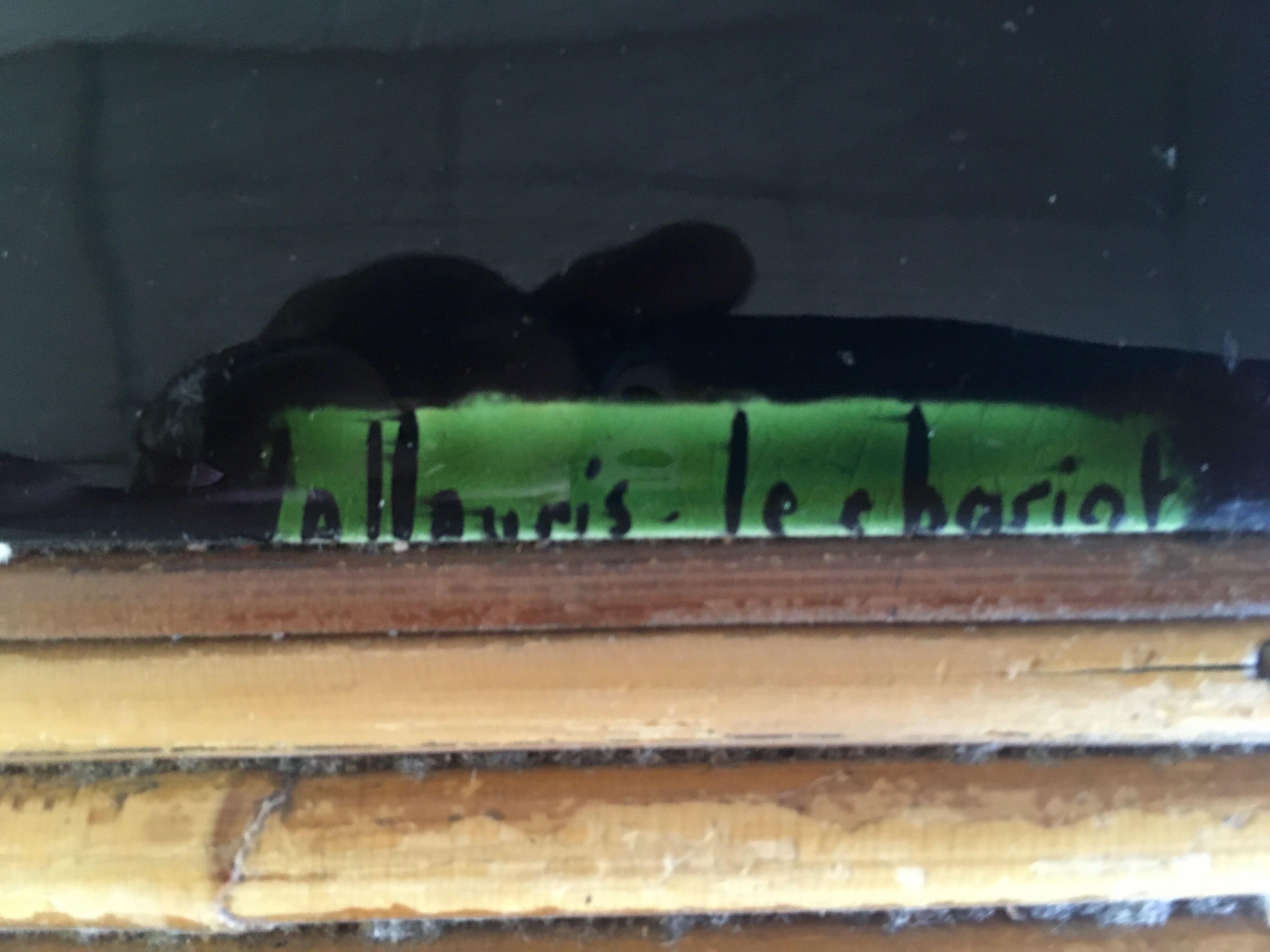 Vallauris rattan coffee table and earthenware - 1950s