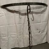 Console design in brushed steel and glass