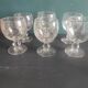Vintage French set of 6 large water cups from Biot