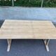 Rectangular extendable dining table in the style of Rainer Daumiller, 1970.