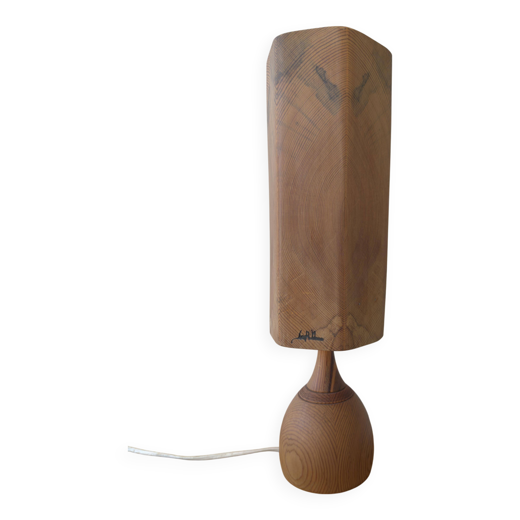 WOODEN TABLE LAMP, Leif Wikner, Persåsen.