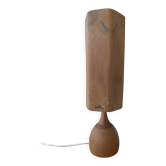 LAMPE DE TABLE EN BOIS, Leif Wikner, Persåsen.