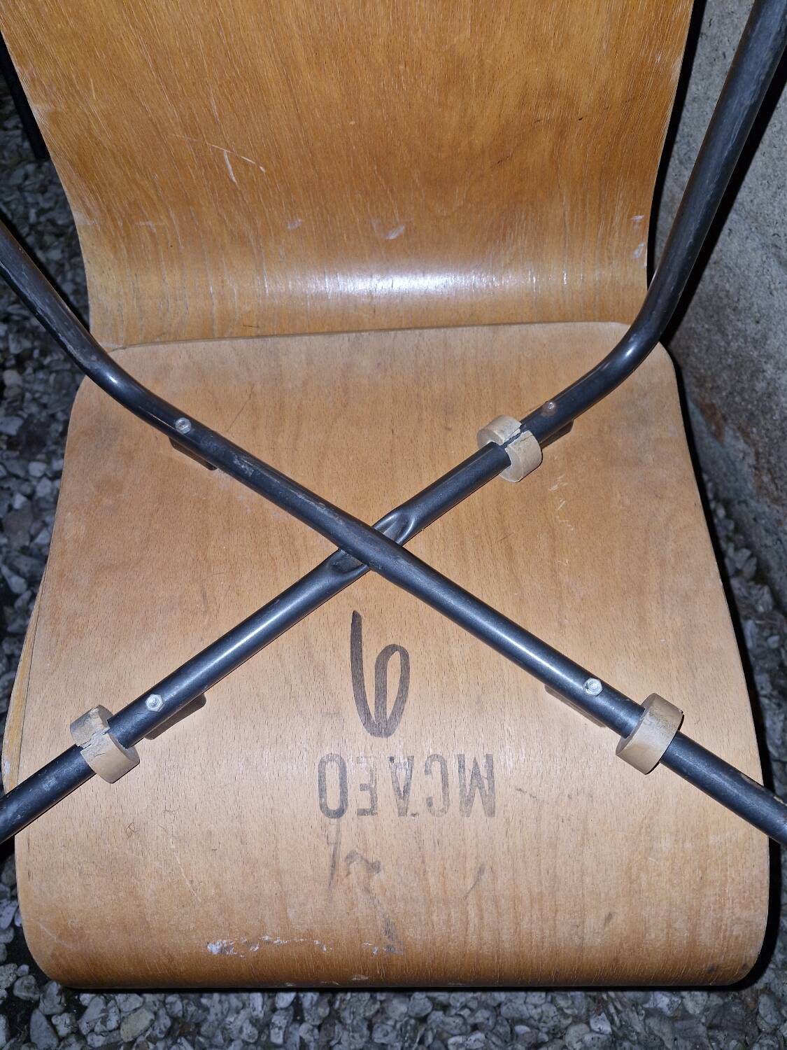 Suite de 6 Chaises Pierre Guariche modèle Papyrus Édition Steiner 1950