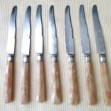 7 Couteaux à fromage monogrammés CR
