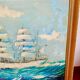 Peinture maritime originale – “Statsraad Lehmkuhl”, voile norvégienne