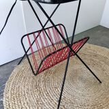 Reading floor lamp with magazine holders