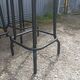 3 industrial black metal bar stools