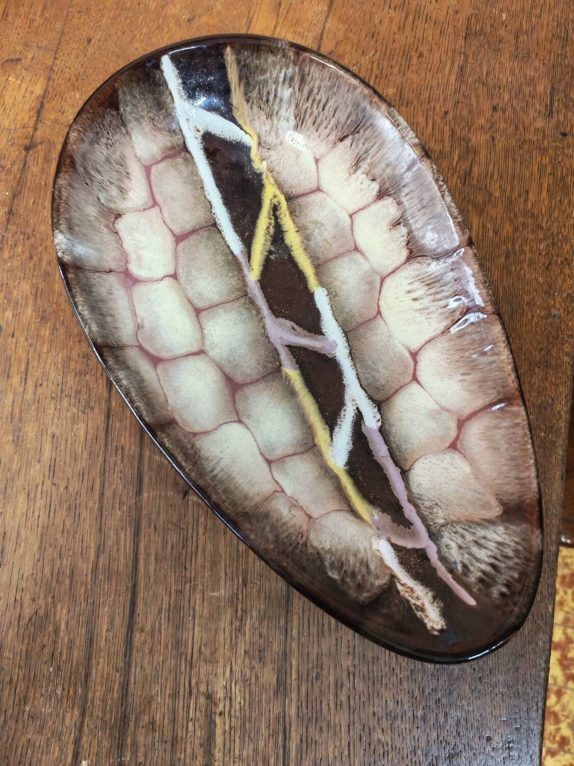 Vintage ceramic modernist bowl