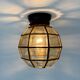 1 of 2 Limburg Glashütte glass ceiling lamp flush mount, 1970s