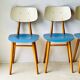 Chaises vintage de ton, lot de 4