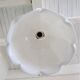 Suspension opaline flower and vintage brass